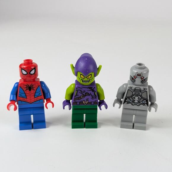 Lego Marvel Minifigures Spider-Man sh0536 Green Goblin sh0545 Ghost Starr sh0518 - Picture 1 of 4